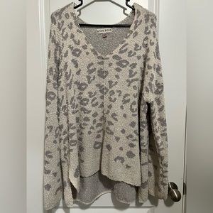 Knox Rose Women’s Sweater animal print xxl like new